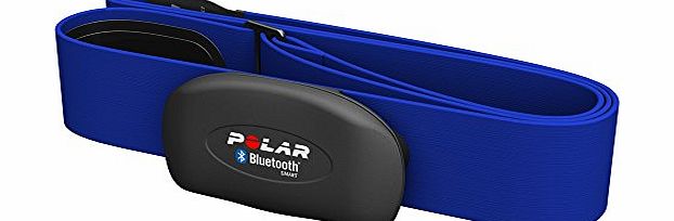 Polar H7 Bluetooth 4.0 Heart Rate Sensor Set for iPhone 4S/5 - Blue