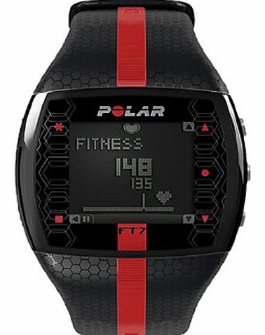 Polar Heart Rate Monitor Mens Watch FT7M-RED/BLK
