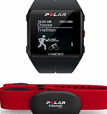POLAR  V800 Unisex GPS Multi-Sports Watch with HR - Black