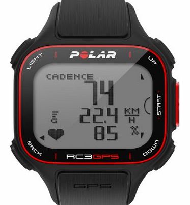 Polar RC3 GPS Heart Rate Monitor and Cycling Watch - Black