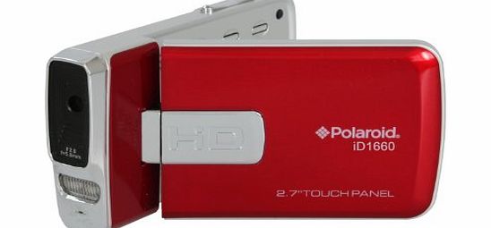 Polaroid ID1660 Full HD 16 Megapixel Compact Digital Camcorder - Red