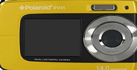 IF045 14 Megapixel Waterproof Dual Screen Digital Camera - Yellow (14MP, 2 Screens, Waterproof to 3 Metres 2.7`` Screen)
