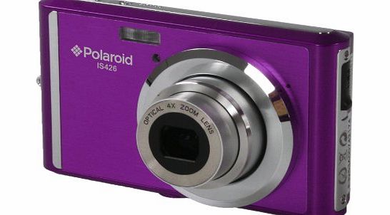 IS426 16 Megapixel Compact Digital Camera - Purple (16MP, 2.4`` Screen, 4x Optical Zoom, Li-Ion Battery)