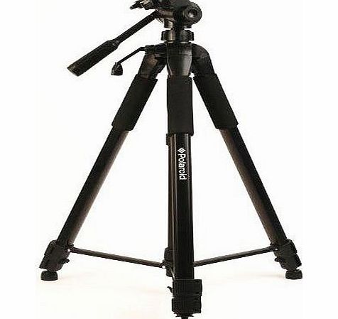 Polaroid PLTRI57 145 cm Tripod with Carrying Case for Digital Cameras and Camcorders