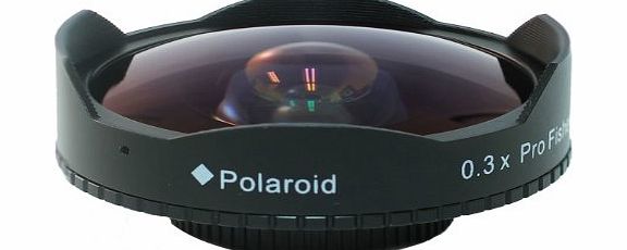 Polaroid Studio Series 37mm 0.3x HD Ultra Super Fisheye Lens For Professional Camcorders amp; SLRs With Video Capability