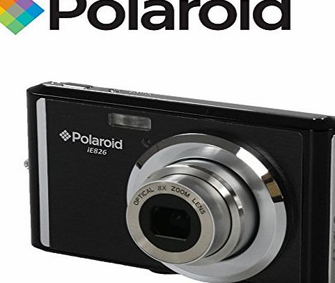 Polaroid Ultra Compact Digital camera 18 MegaPixel Polaroid IE826 (18MP 8x Optical Zoom, Li-Ion Battery, 2.4`` Screen) (Red)