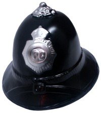 Police Helmet Plastic - Childs Size
