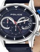 Police Mens Driver Blue Chronograph Watch