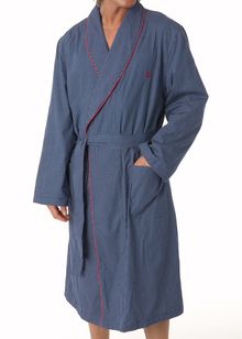 Woven Line Winter Classics woven robe with terry inside