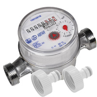 Pond Water Meter with hose joiners