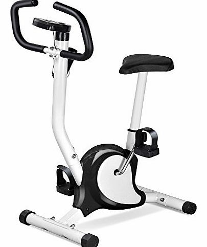 Popamazing Gym Fitness Master Exercise Bike Cardio Workout Adjustable Resistance(Black)
