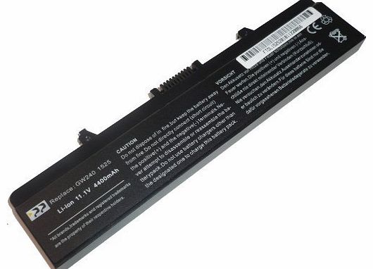 Replacement Laptop Battery - 11.1v 4400mAh - Fits Dell Inspiron 1525 1526 1545 New Laptop Battery for Dell Inspiron 1525 1545 1526 - GW240 RN873 X284G M911G K450N GP952 451-10534 6-cell 4400mAh/49WH