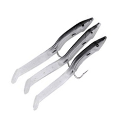 Portland Eels - Black   Silver - 12cm - 6-0 Hook