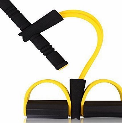 Poschell Household Yoga Crunches Waist Arm Leg Tummy Stretching Tube Elastic Pull Rope Training Equipment