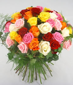 Post-a-Rose Prestige Fifty Assorted Roses