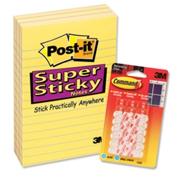 Super Sticky Notes Ruled Pad 90 Sheets