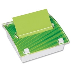 Z-Note Dispenser Acrylic with 8 Green