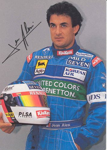 Alesi Benetton 1996 Promotional Postcard