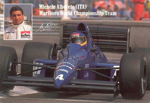 Postcards & Laminates M. Alboreto Tyrrell # 4 Sticker