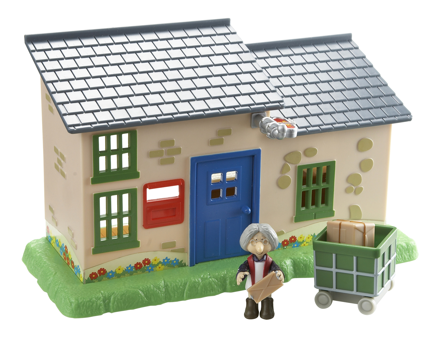 postman pat Mini Playset W/fig-the Post Office