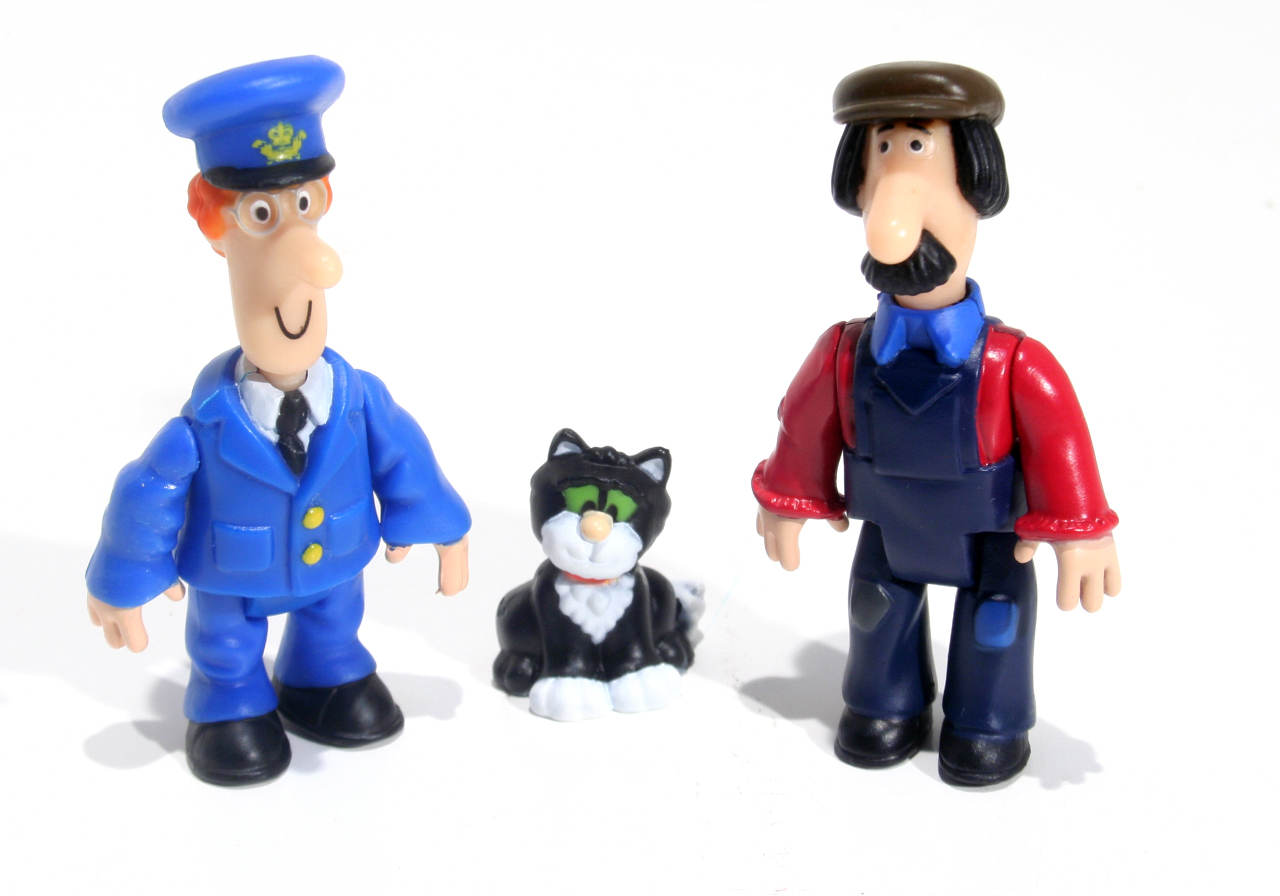 postman pat Tube Collectables - Pat/ted/jess