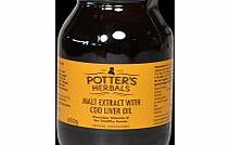 Potters Malt Extract with Cod Liver Oil Original