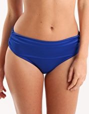 Pour Moi, 1295[^]248658 Azure Fold Over Ruched Brief - Deep Blue