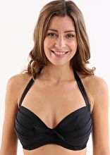 Pour Moi, 1295[^]252616 Azure Padded Underwired Top - Black
