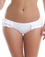 Pour Moi, 1295[^]160857 Fiji Frill Bikini Pant - White