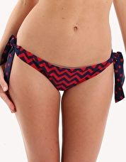 Pour Moi, 1295[^]245540 Key West Chevron Tie Side - Navy and Red