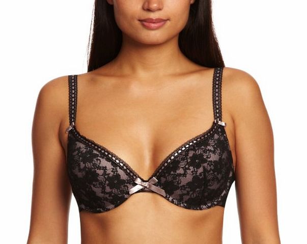 Pour Moi Passion Padded Full Cup Womens Bra Black 34E