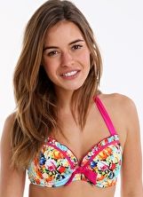 Pour Moi, 1295[^]270212 Seville Padded Halter Underwired Top - Multi