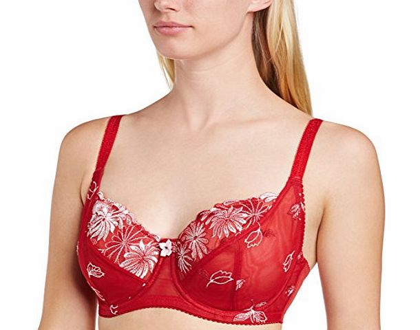 Pour Moi Womens St Tropez Full Cup Everyday Bra, Red, 38FF