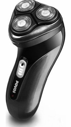 POVOS PQ7100 Intelligent Triple-head Electric Rotary Shaver With Stainless Steel Blade, Pop-up Trimmer