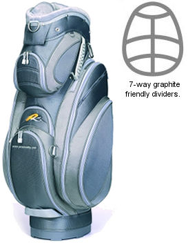 Powakaddy Golf Cart Bag Sport L Womens Silver/Grey