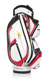 powakaddy Golf Deluxe II Cart Bag Classic White/Black/Red