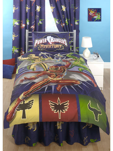 Power Rangers Duvet Cover and Pillowcase Mystic Force Design Bedding - GREAT LOW PRICE