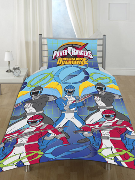 Power Rangers Duvet Cover and Pillowcase Operation Overdrive 3 Rotary Design Bedding - GREAT LOW PRICE