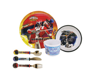 Rangers Tableware Set and 3 Piece Cutlery Set