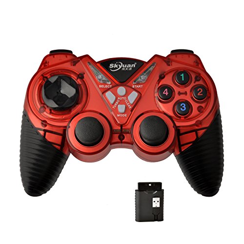 2.4 GHz Wireless Game Controller Gamepad for PC/PS1/PS2/PS3 Red/Black