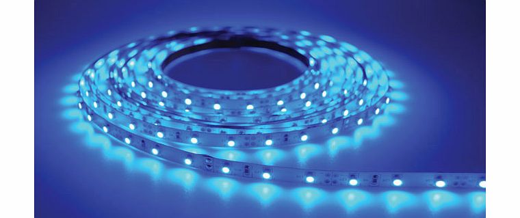 PowerPax UK 1m 12V LED Strip Blue with 2.1mm Input Socket