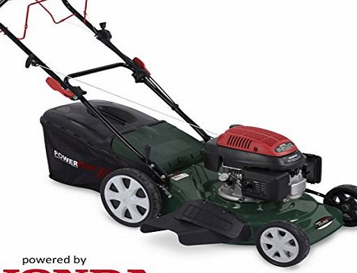 PowerPlus  502mm, Powerful 160cc 4 Stroke Honda Engine All Steel Petrol Lawn Mower 4-in-1 Lawnmower POWXQG7571 - 5 Year Home User Warranty