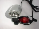 PowerPlus Wind Up Bicycle Front and Rear lights - easy