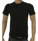 Prada Black Short Sleeve Stretchy T-Shirt With Side Pocket