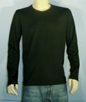 Prada Mens Black Long Sleeve Cotton T-Shirt