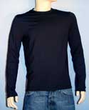 Prada Mens Navy Nylon Long Sleeved T-Shirt