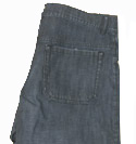 Prada Mens Prada Blue Washed Button Fly Jeans - 34 Leg