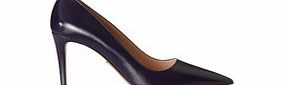 Prada Navy saffiano leather court heels