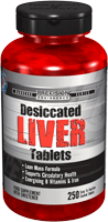 Precision Engineered Desiccated Liver Tablets