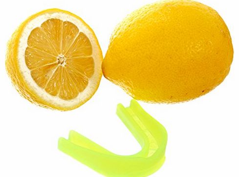 Flavoured Gum Shield Mouth Guard For Rugby Hockey Martial Art Boxing (Yellow - Lemon Flavour, Junior)